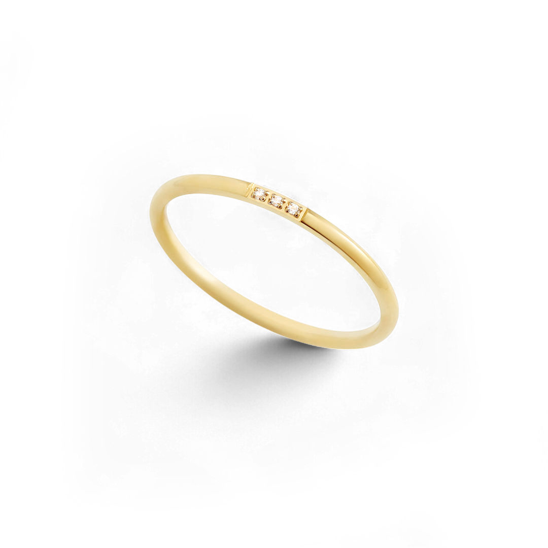 Dainty Diamonds Stacking Ring