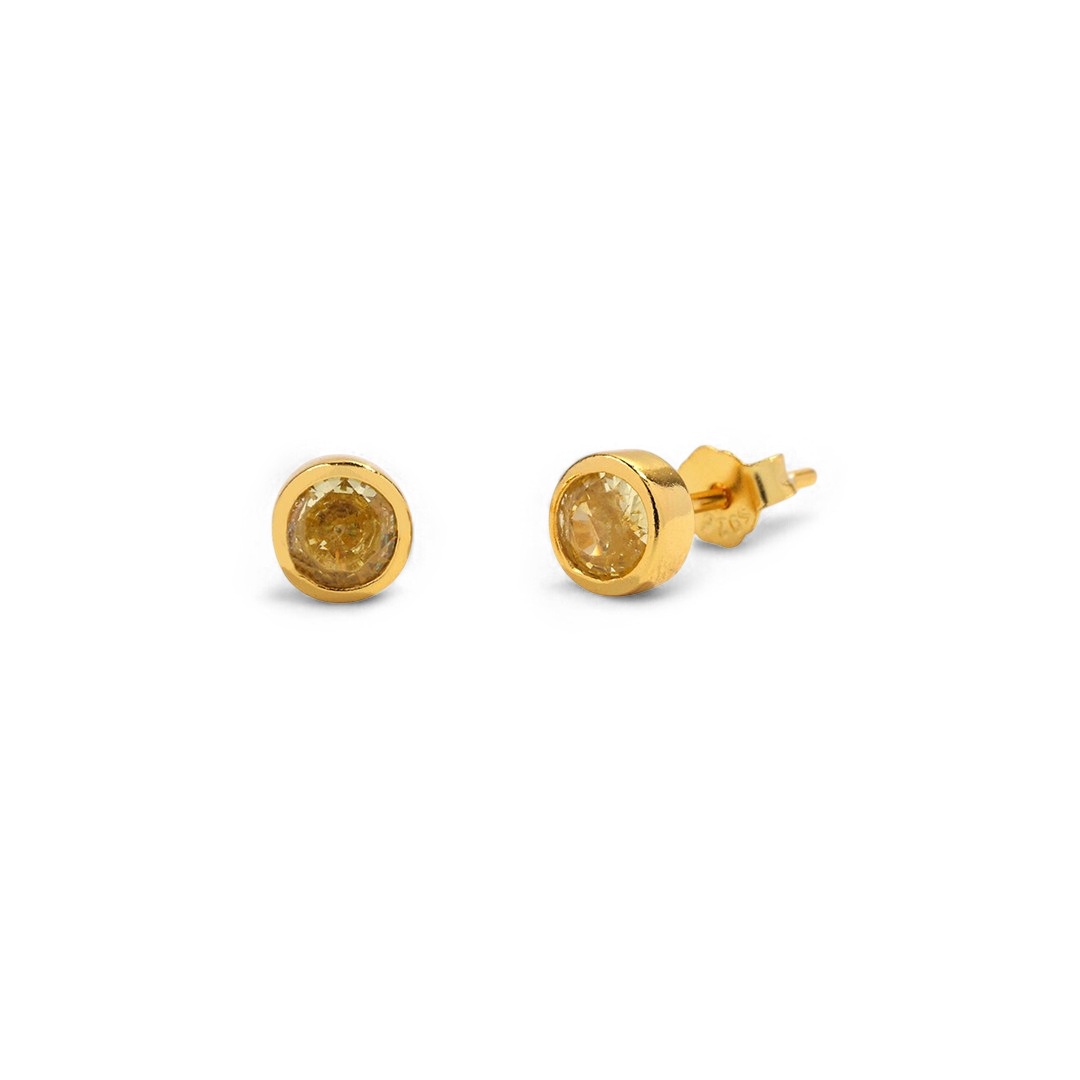 18k Gold Plated / November Citrine