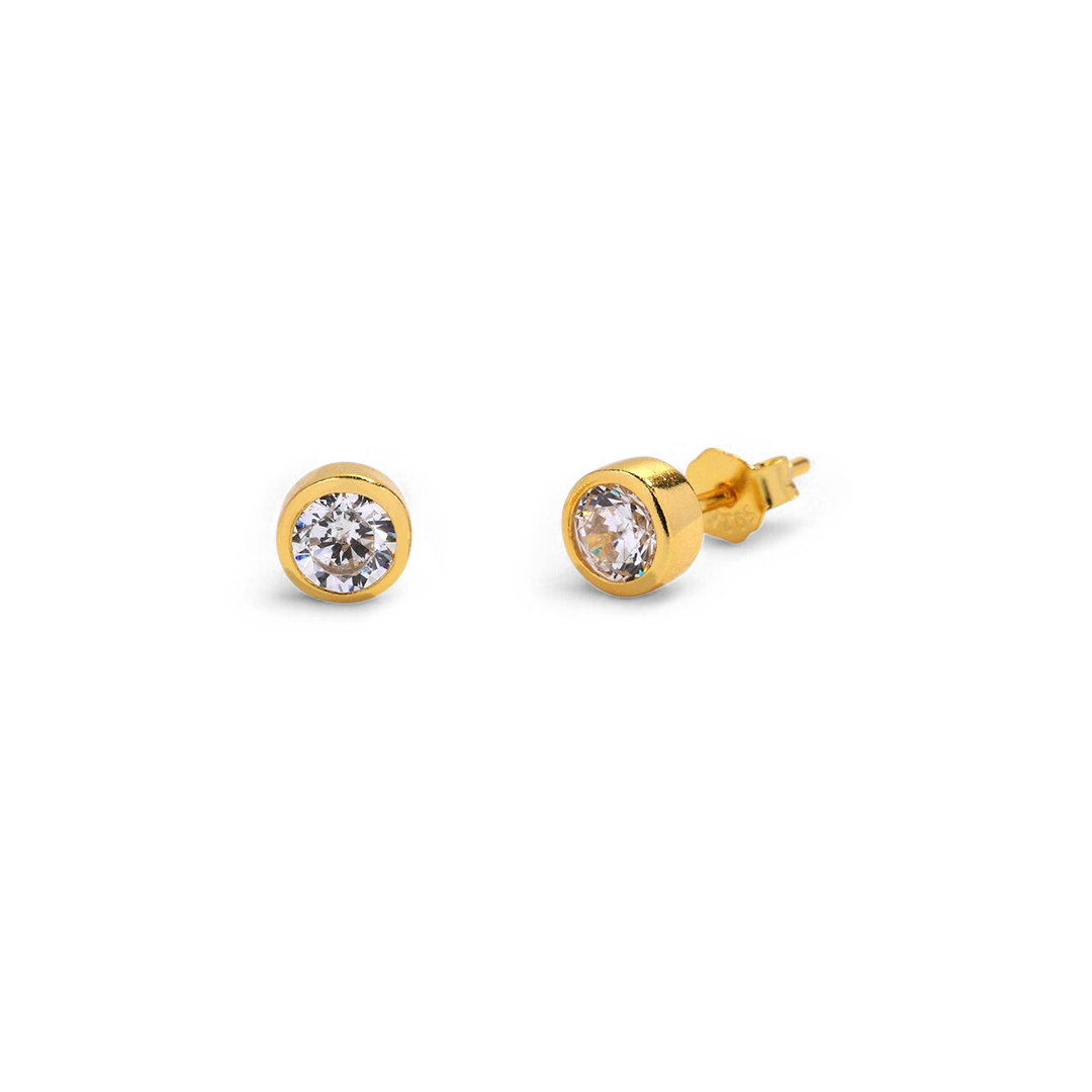 18k Gold Plated / April Diamond