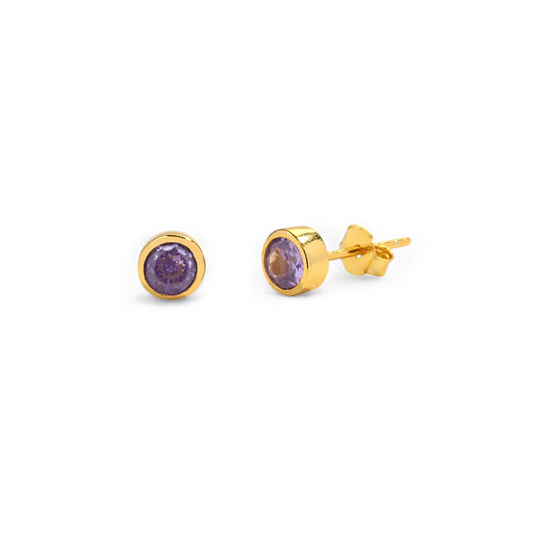 18k Gold Plated / June Alexandrite
