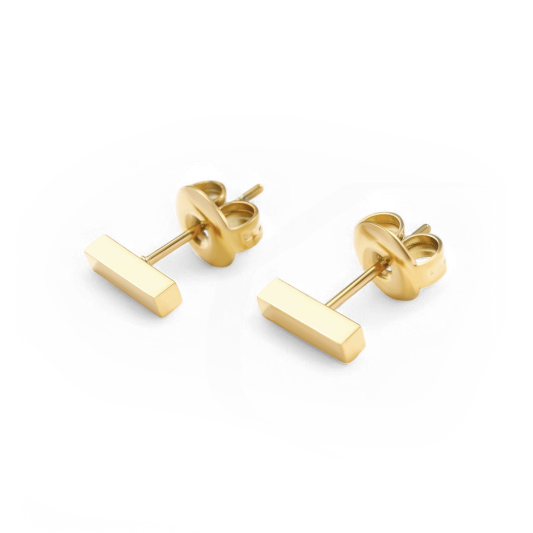 Dainty Bar Stud Earrings