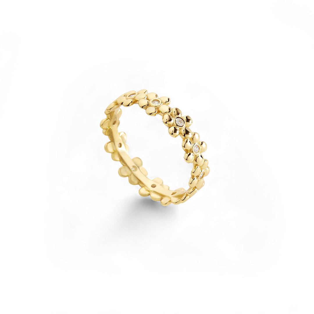 Diamonds & Daisies Eternity Ring