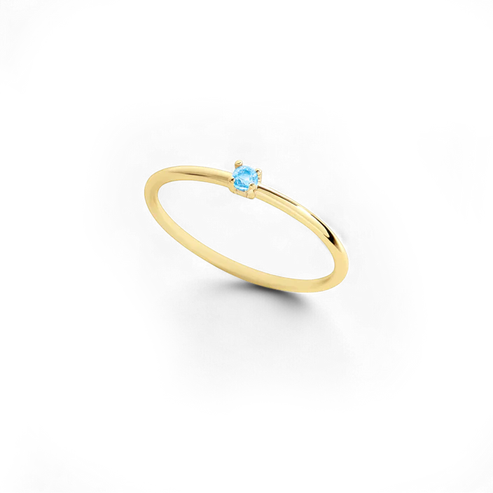 Super Dainty Birthstone Stacking Ring