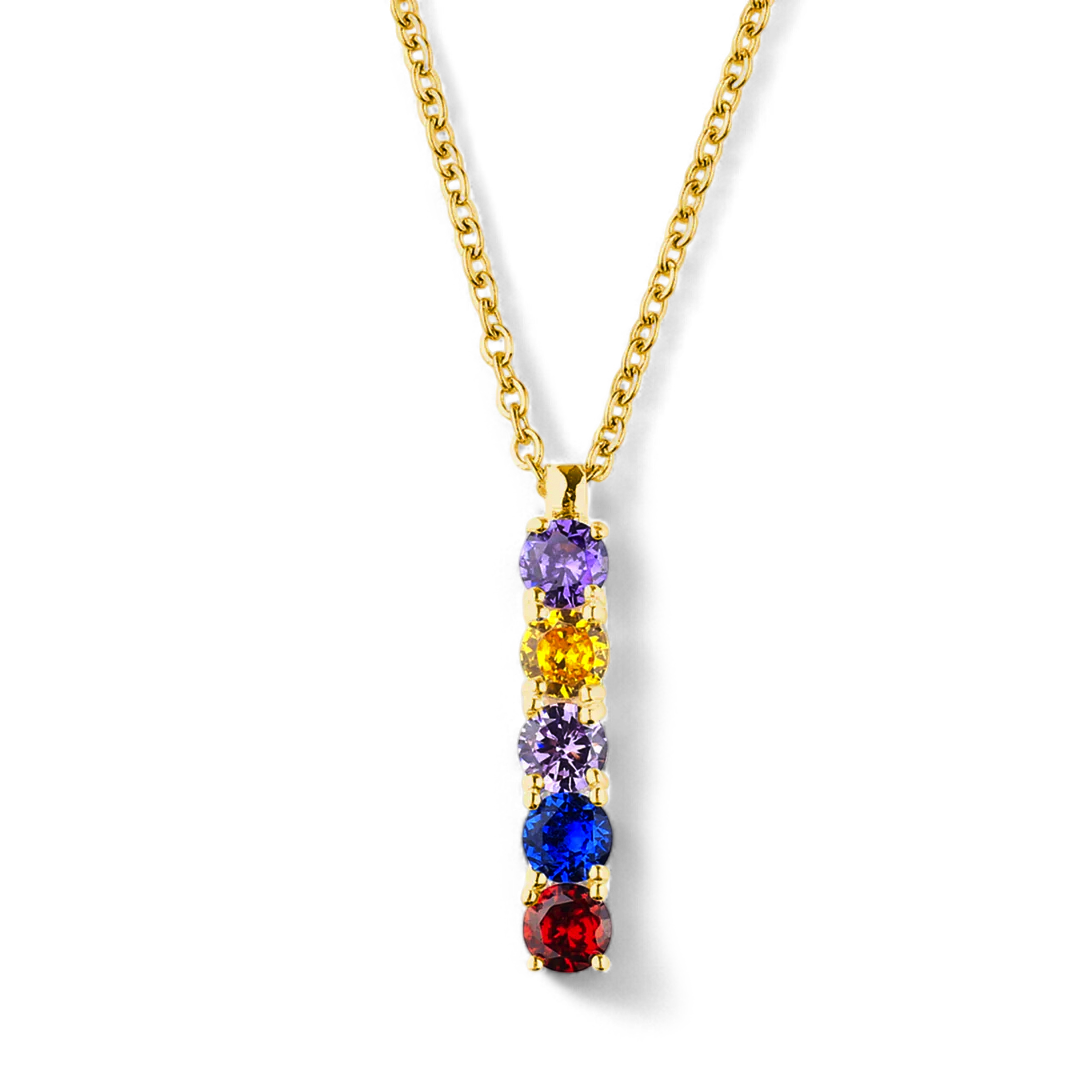 Family Birthstone Necklace