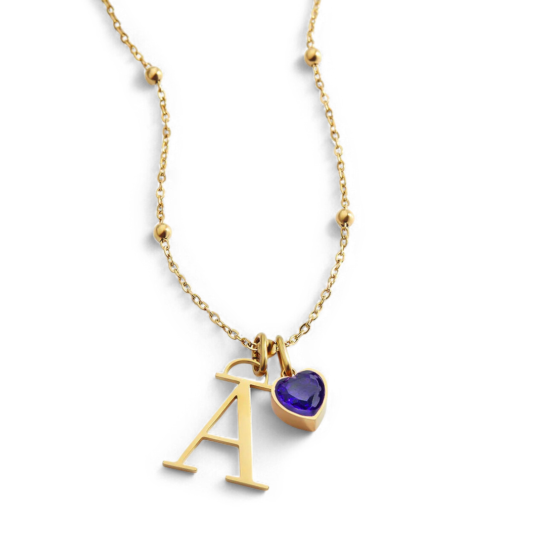 18k Gold Plated / February Amethyst