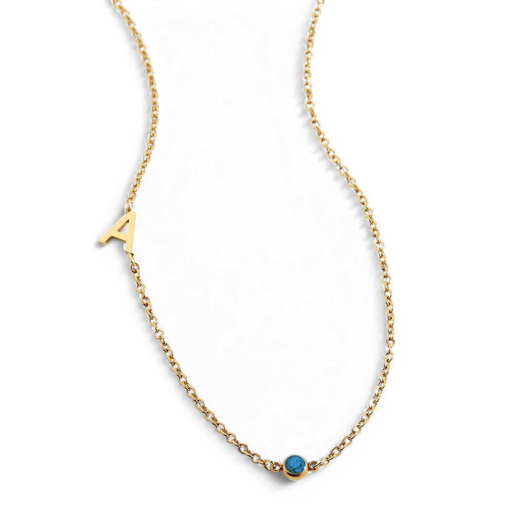18k Gold Plated / December Tanzanite
