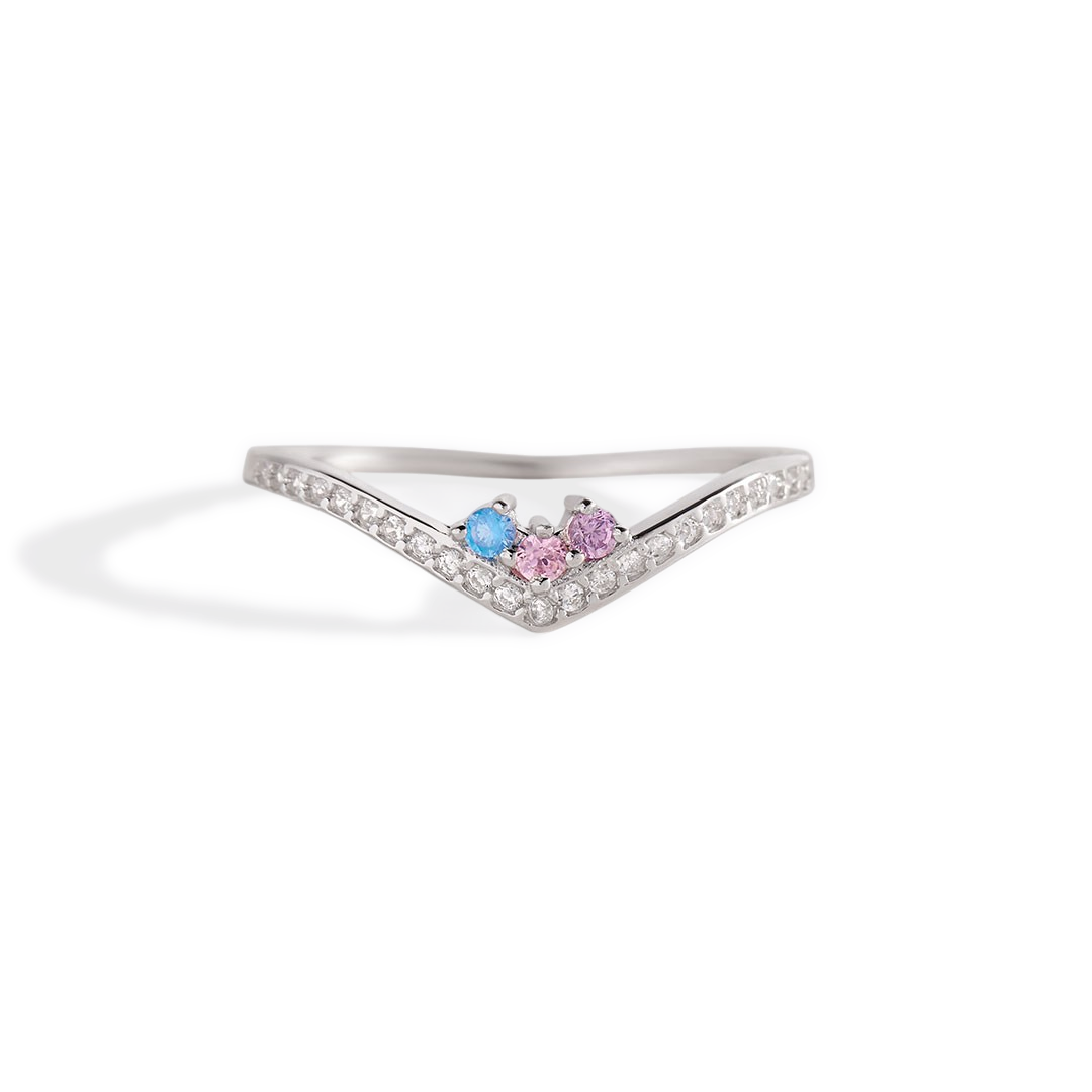 Personalized Venus Birthstone Ring
