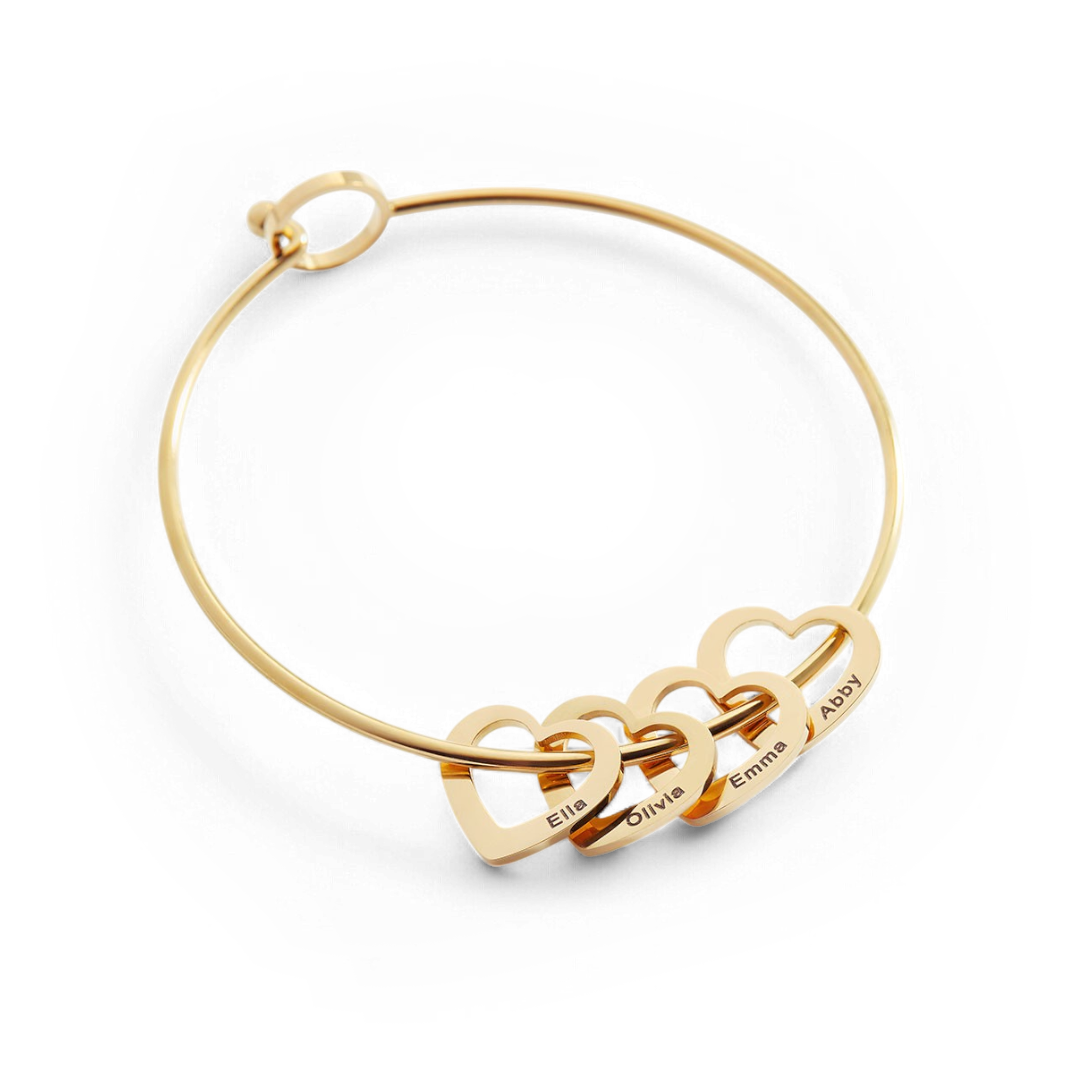 Personalized Hearts Love Bracelet