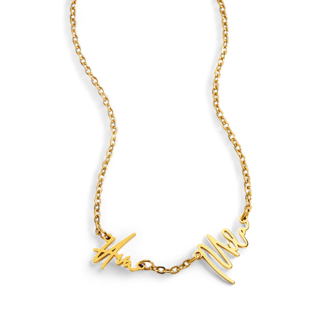 Monroe Double Name Necklace