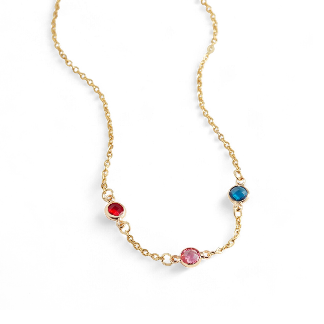 Multi-Stone Birthstone Necklace