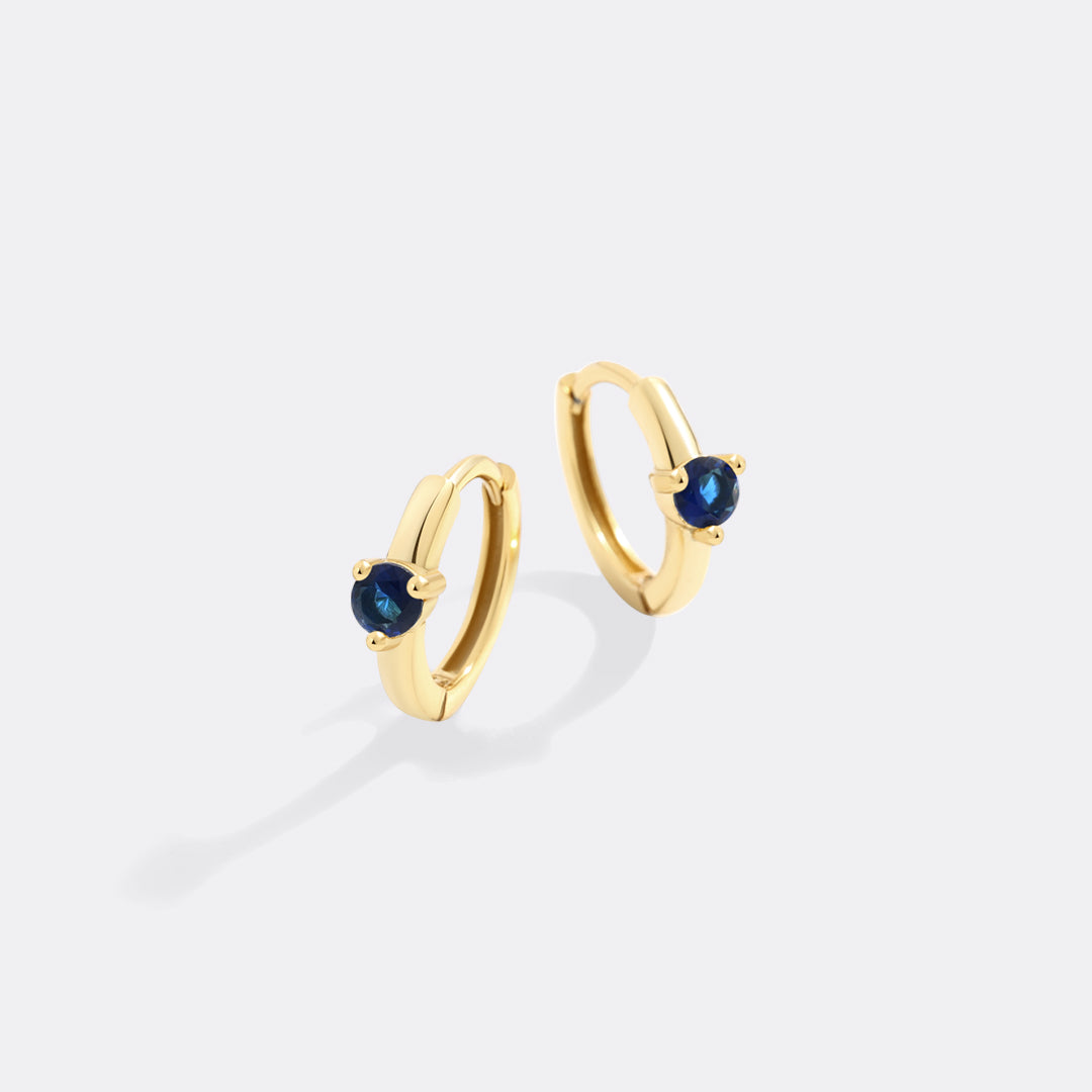 18k Gold Over Sterling Silver / September Sapphire