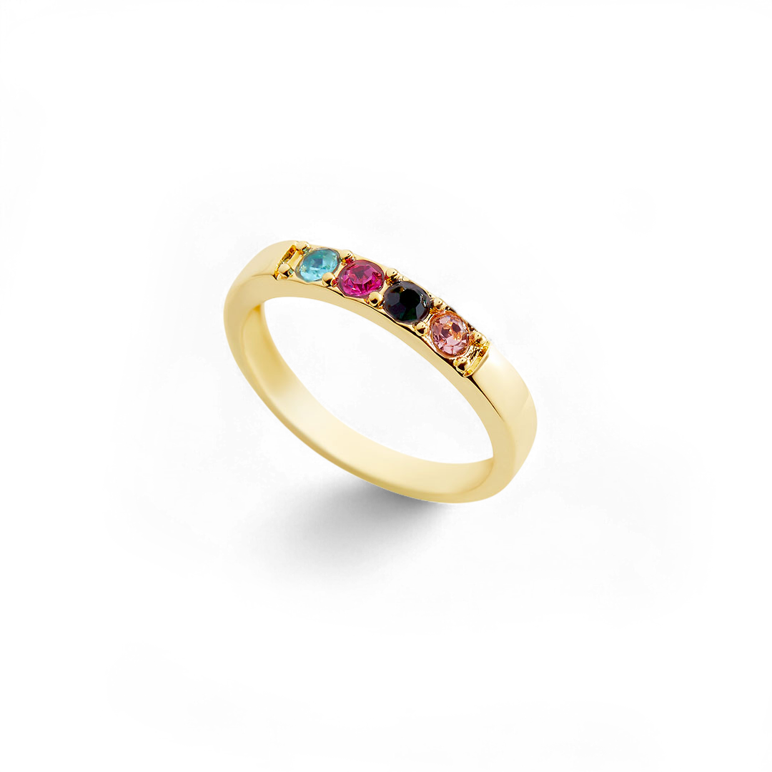 Stackable Birthstones Band Ring