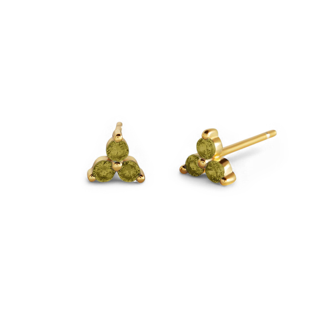 18k Gold Over Sterling Silver / August Peridot