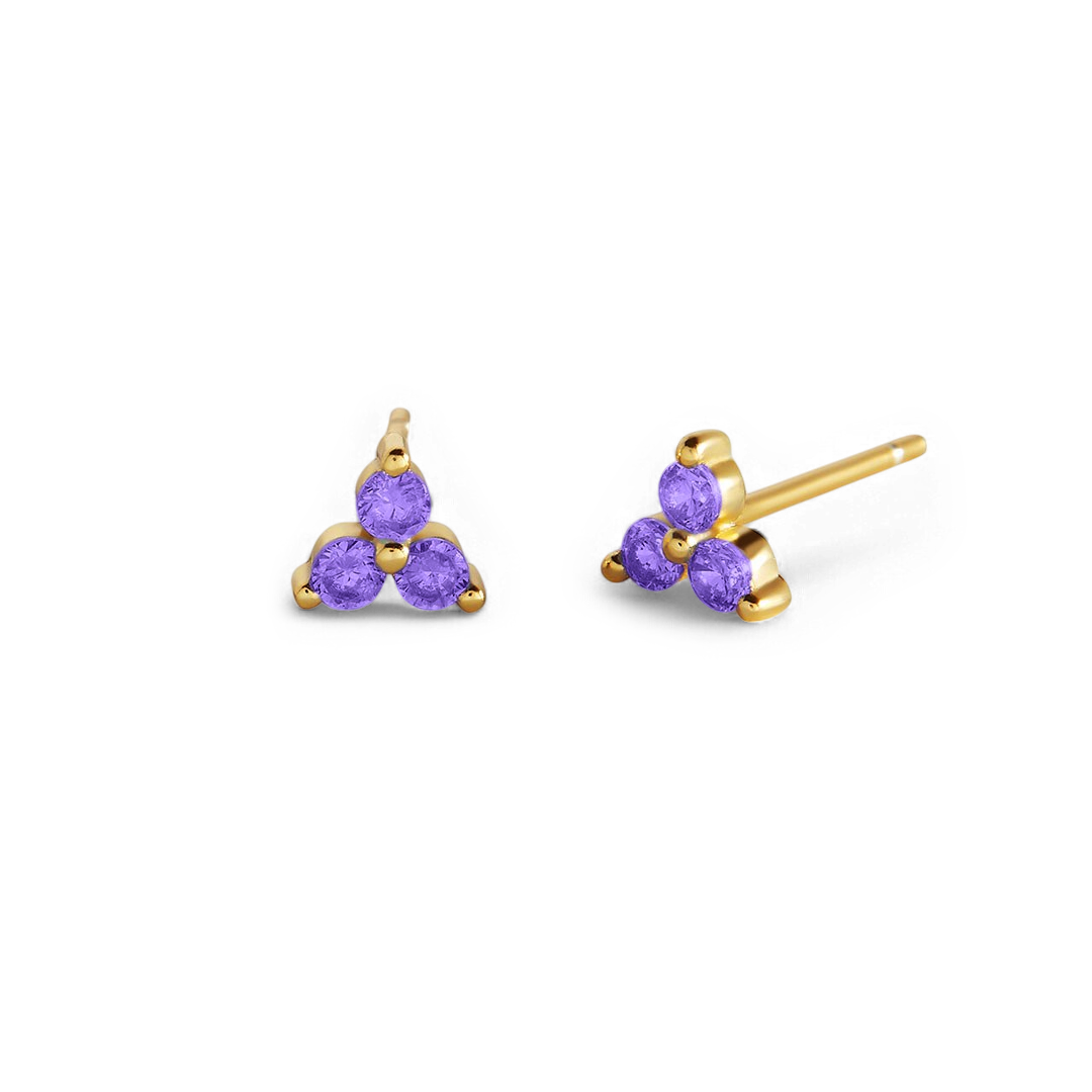 18k Gold Over Sterling Silver / June Alexandrite