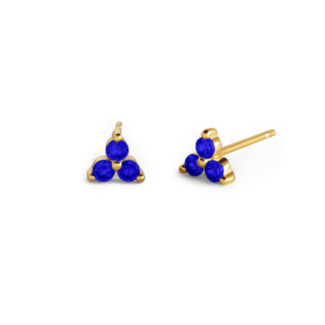 18k Gold Over Sterling Silver / September Sapphire