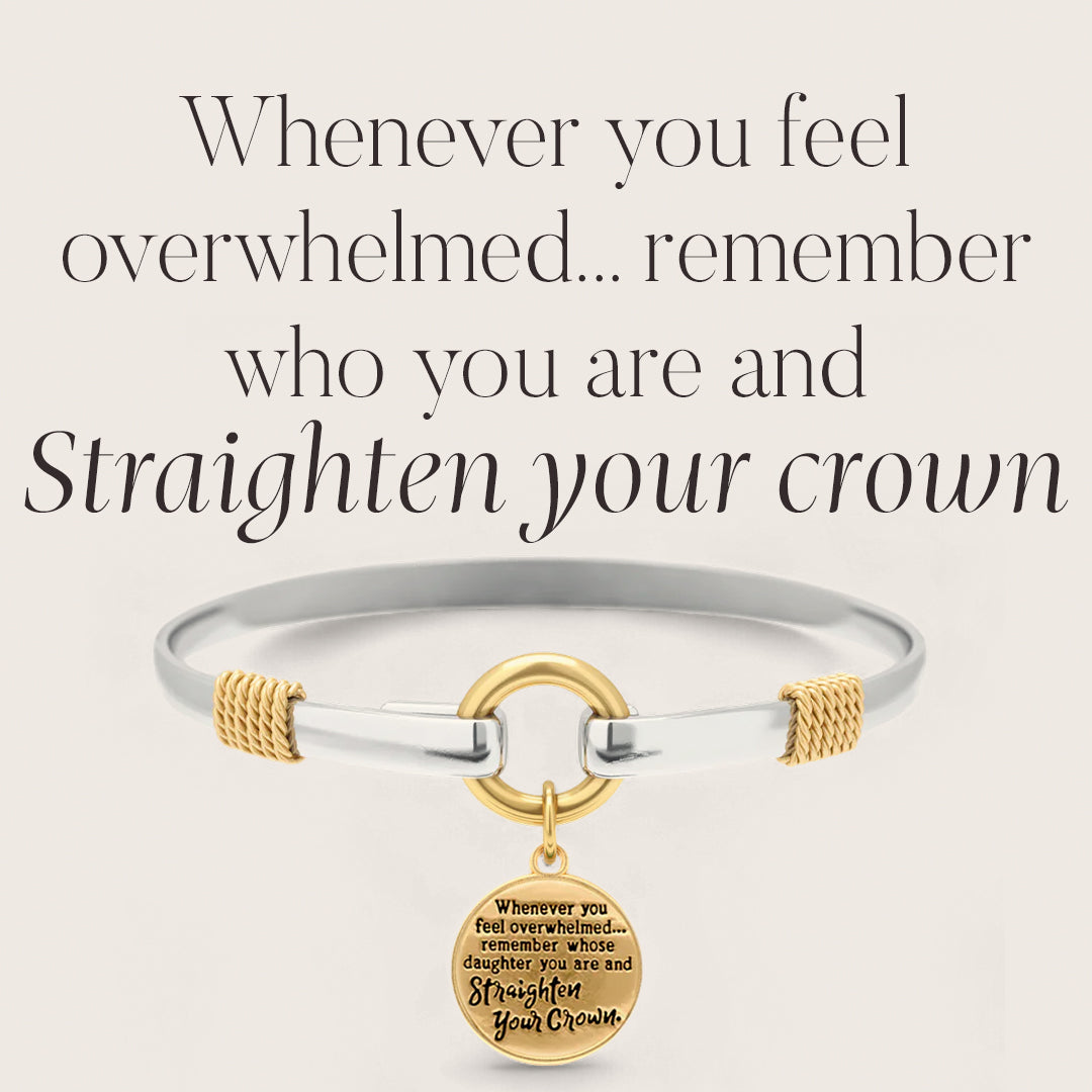 Straighten Your Crown - Two-Tone Charm Bracelet