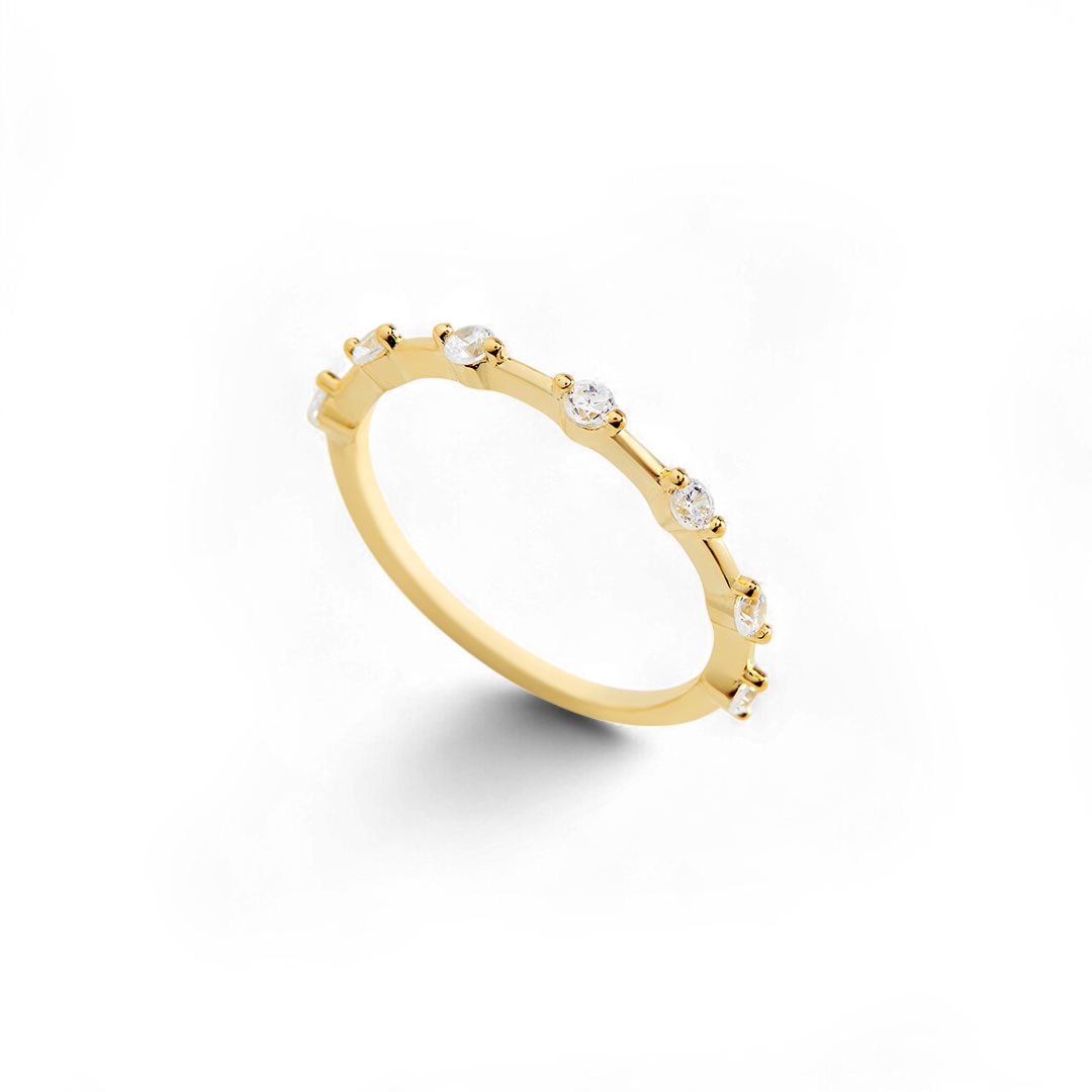 Ultra Thin Floating Eternity Ring