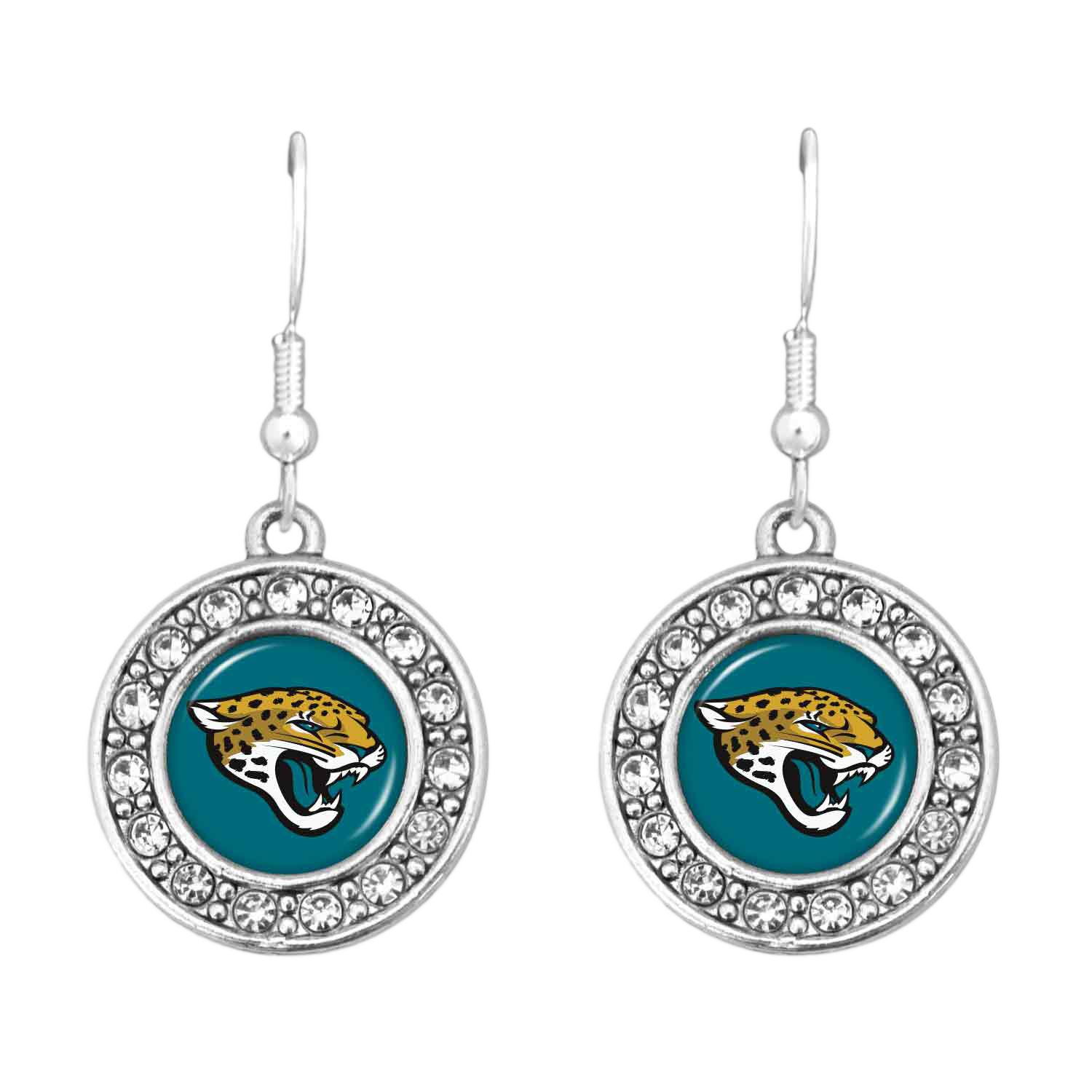 Officially Licensed NFL Stainless Steel Earrings - Jacksonville Jaguars