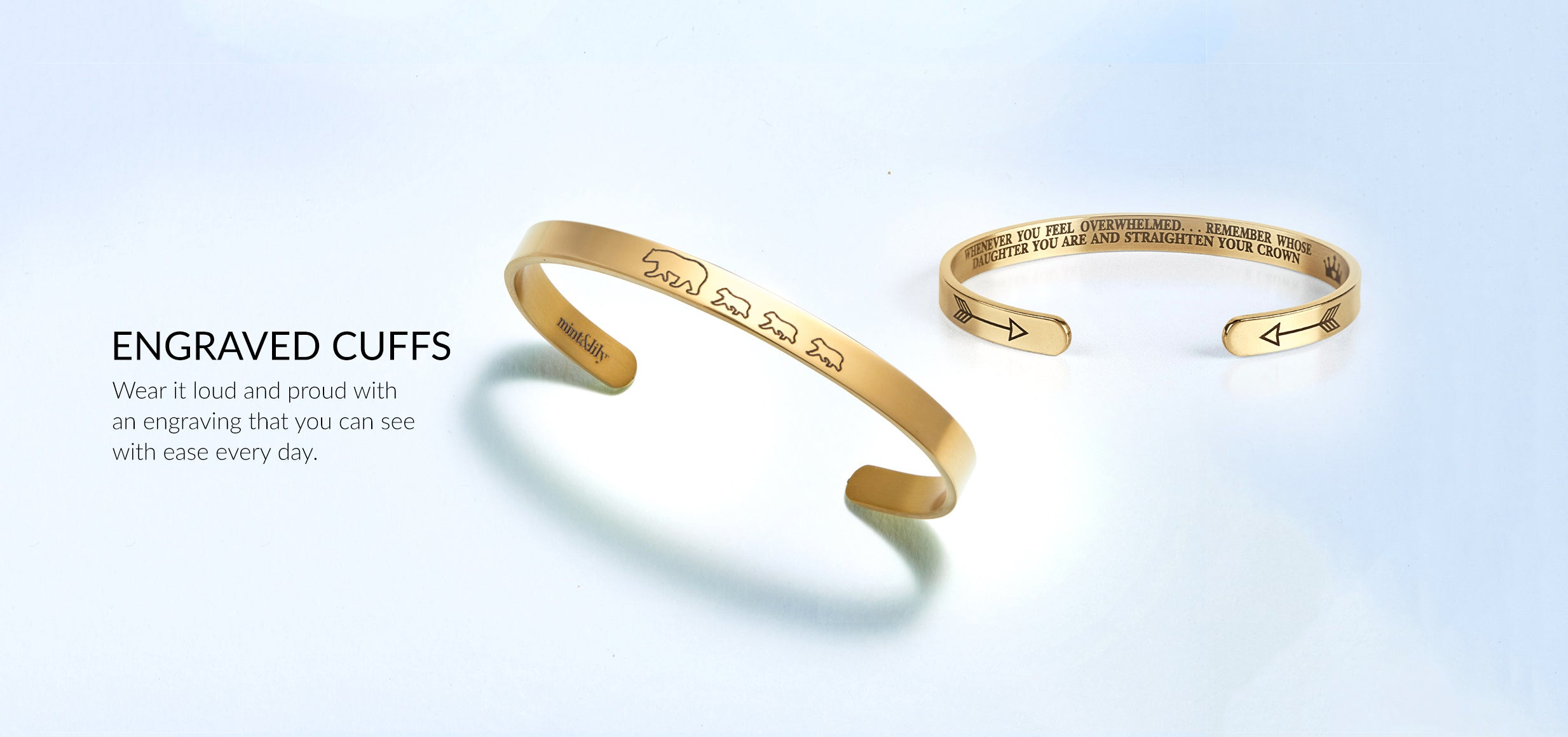 Mint and lily daughter bracelet Clearance