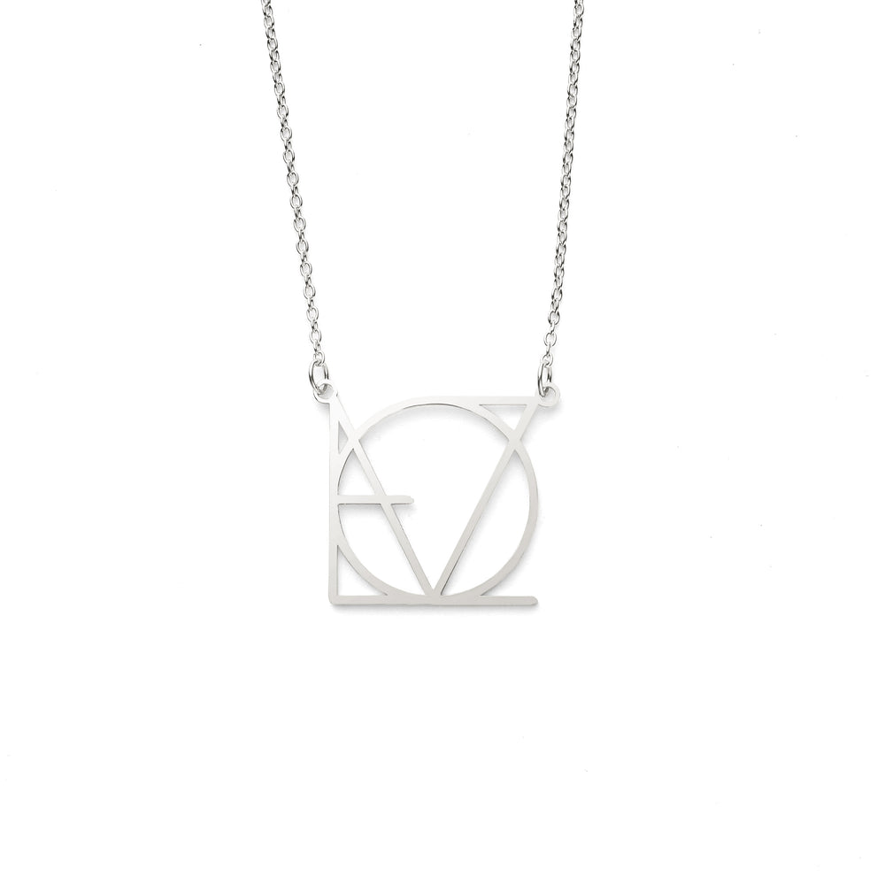 LOVE Minimalist Monogram Necklace - 925 Sterling Silver