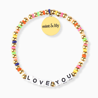 rainbow name bracelet for girls, beaded name bracelet custom friendshi -  Lily Daily Boutique