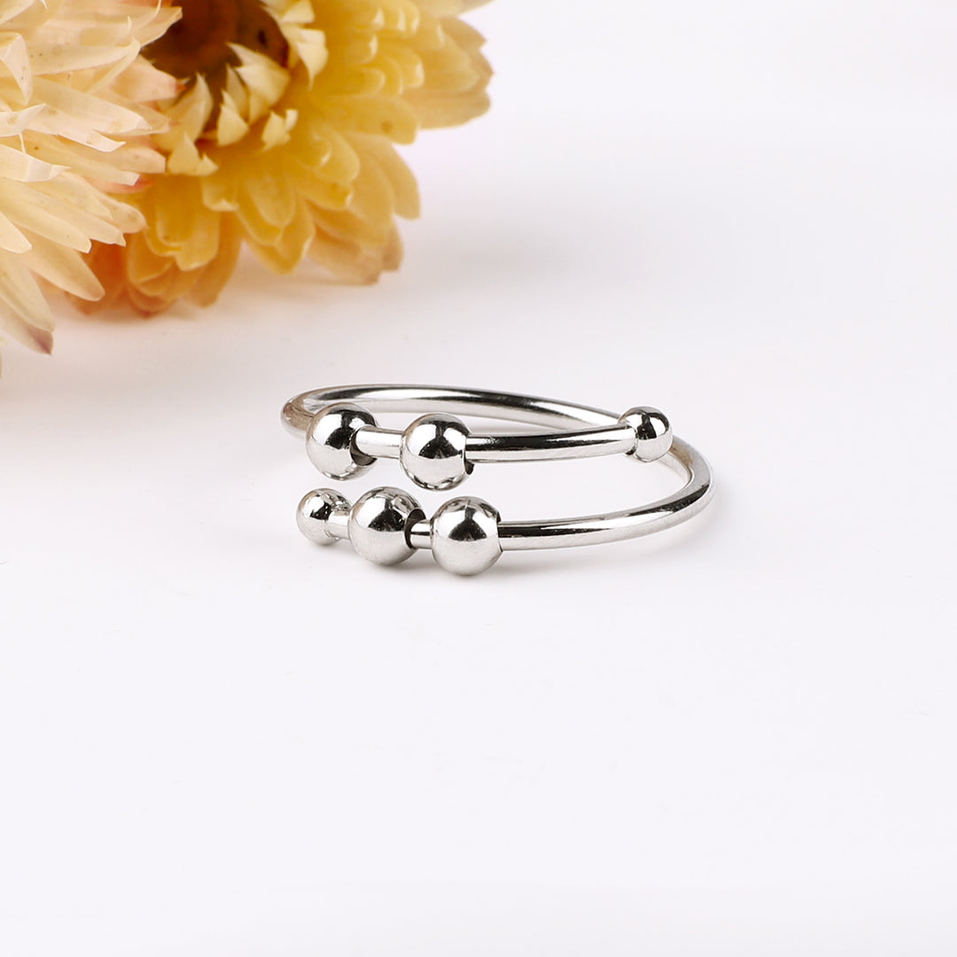 Adjustable Beaded Fidget Ring – Mint & Lily