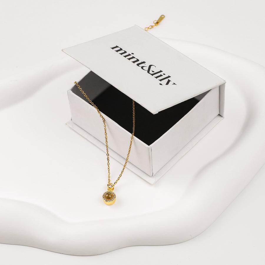 The Classic Photo Necklace Mint & Lily