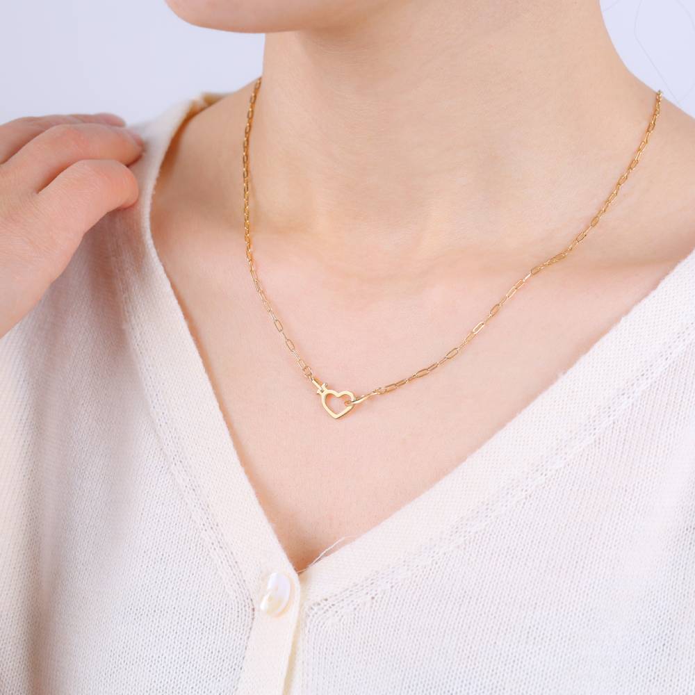 Interlocking Heart Necklace - Default Title