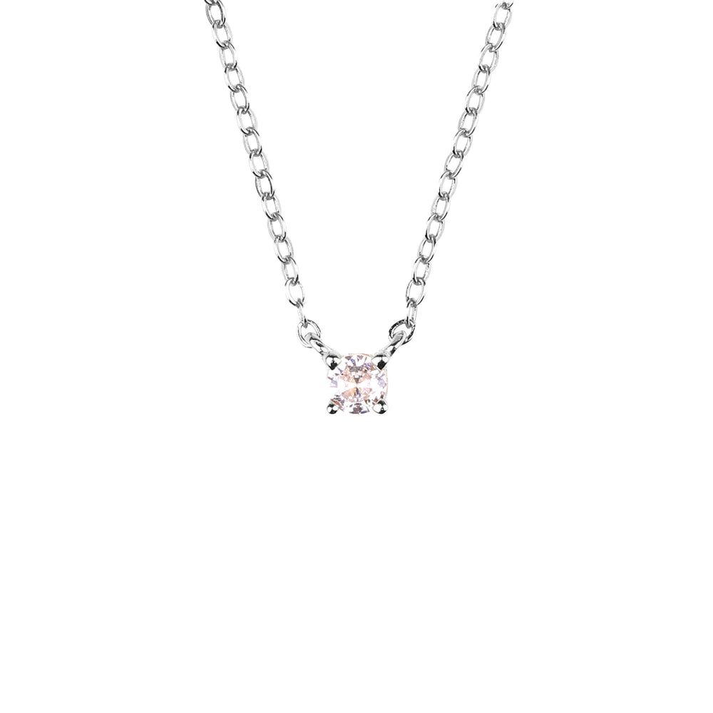 Dainty Diamond Necklace - 925 Sterling Silver