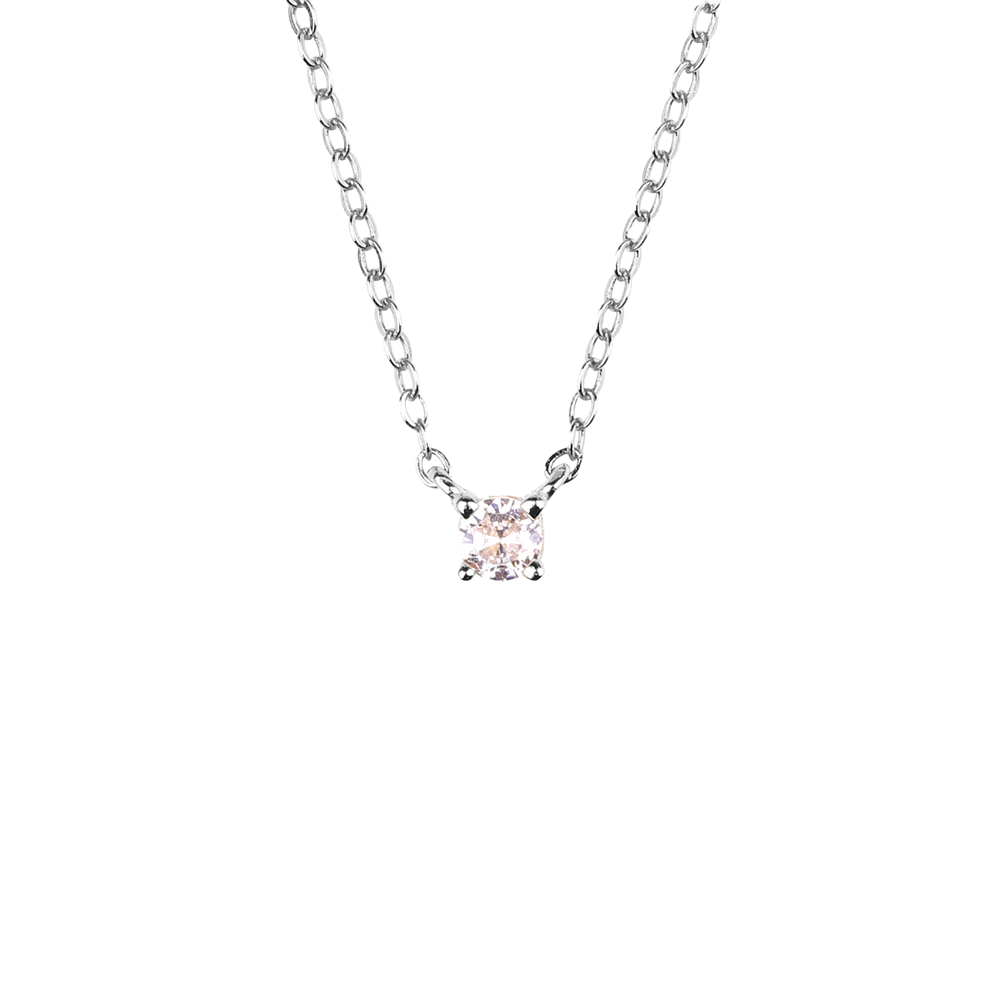 Dainty Diamond Necklace - 925 Sterling Silver