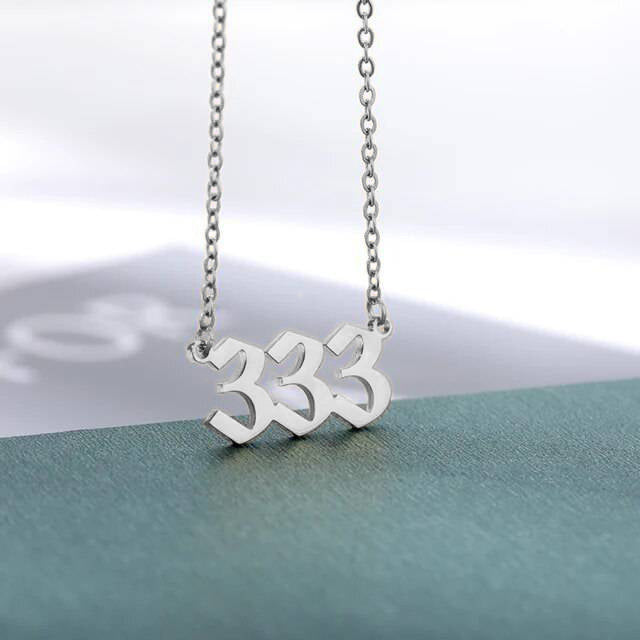 Dainty Angel Number Necklace – Mint & Lily