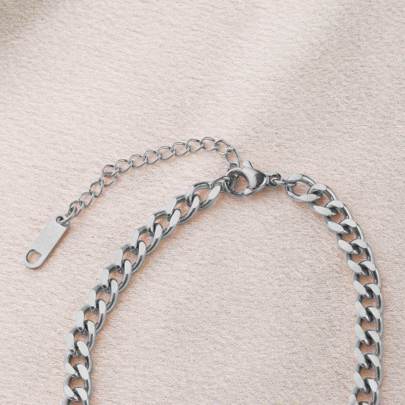 The Skinny Initial Bracelet - Silver / U