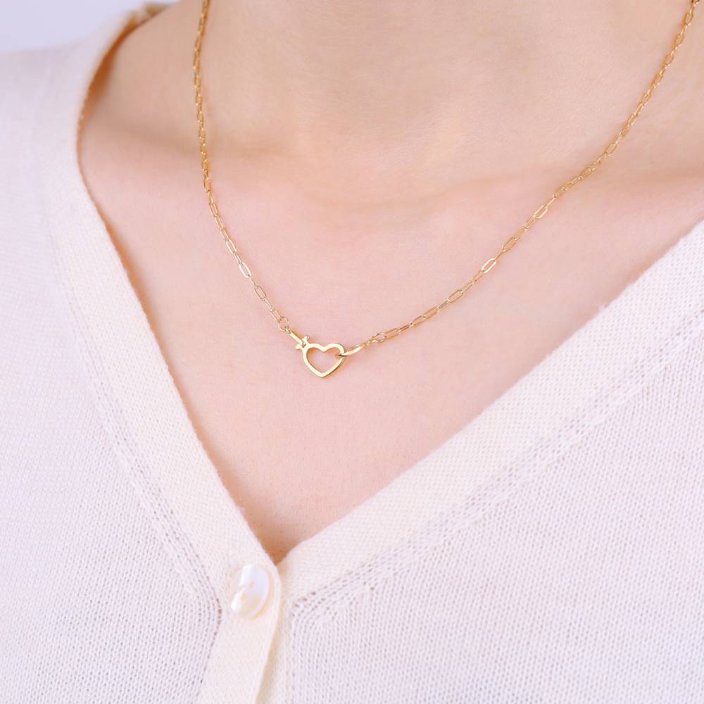 Interlocking Heart Necklace - Default Title