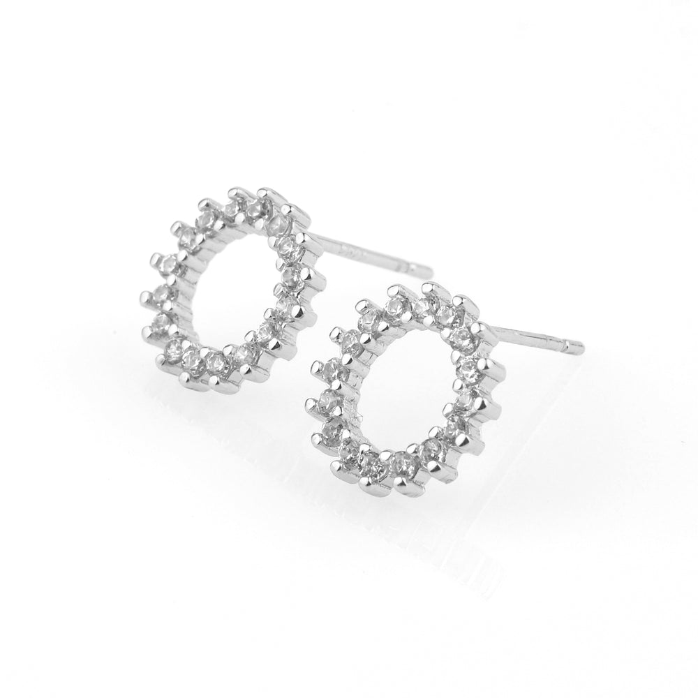 Sunburst Earrings - 925 Sterling Silver