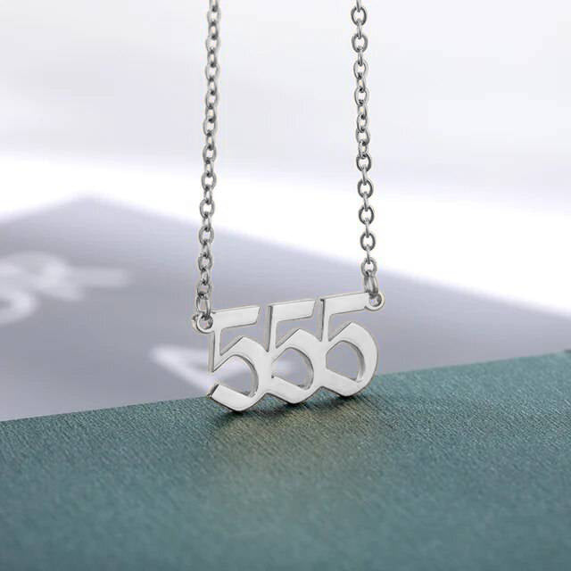Dainty Angel Number Necklace – Mint & Lily