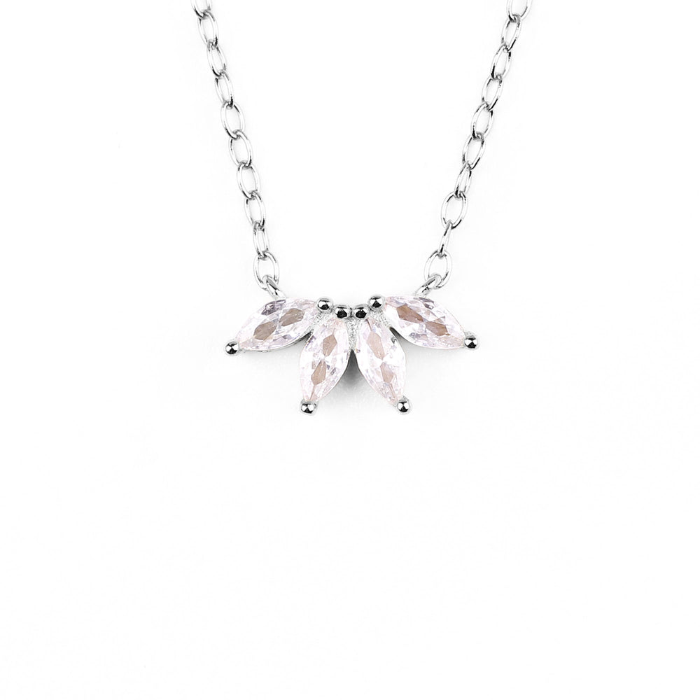 Marquise Diamond Necklace - 925 Sterling Silver