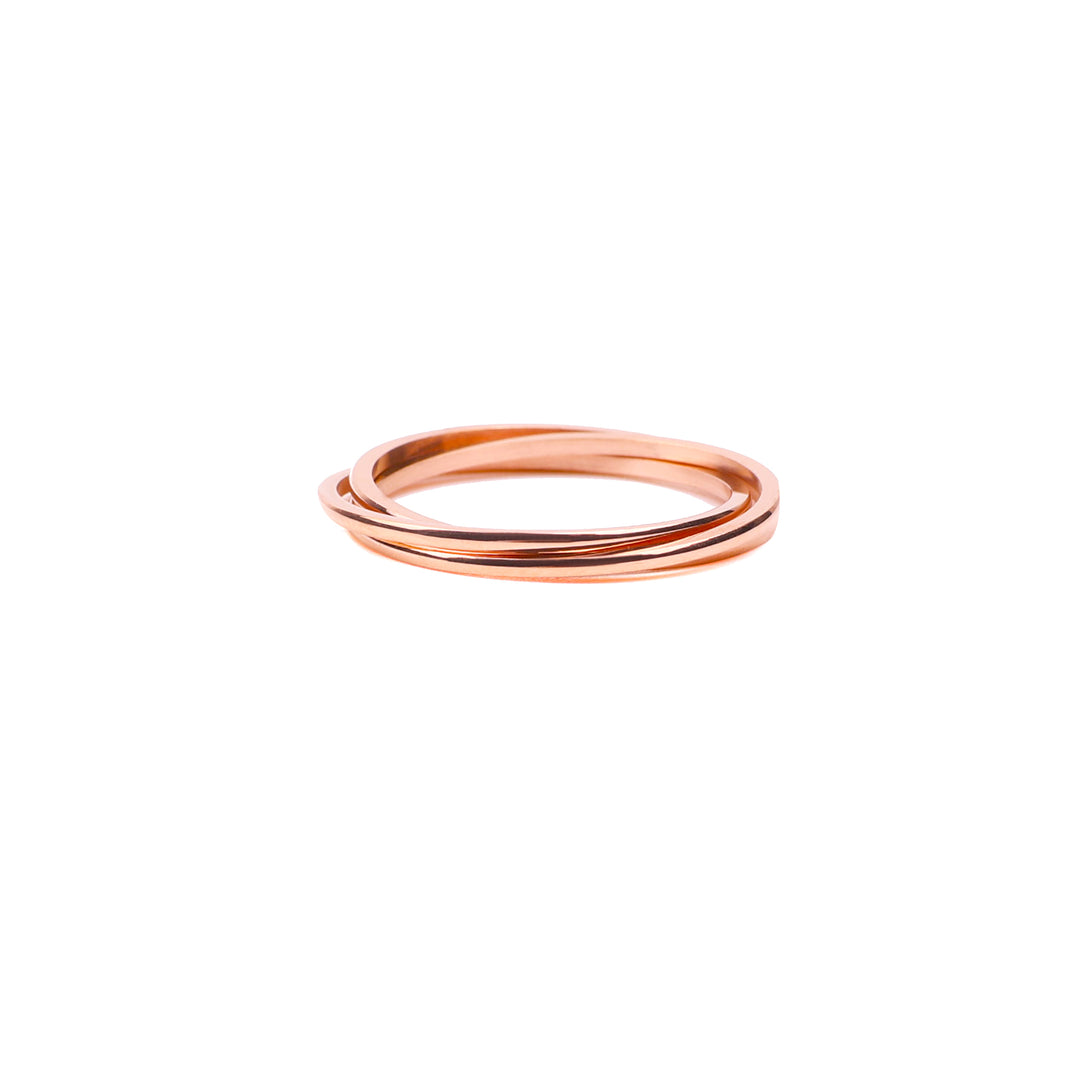 Dainty Interlocking Fidget Ring – Mint & Lily