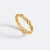 Dainty Pave Twist Stacking Ring – Mint & Lily