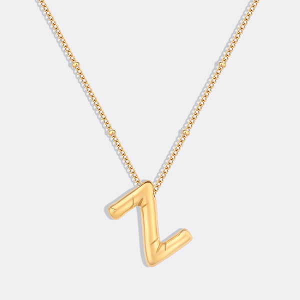 祐天寺 あるじゃん Initial Balloon l チェーン付 匿名 Balloon Initial Necklace with Satellite Chain – Mint & Lily