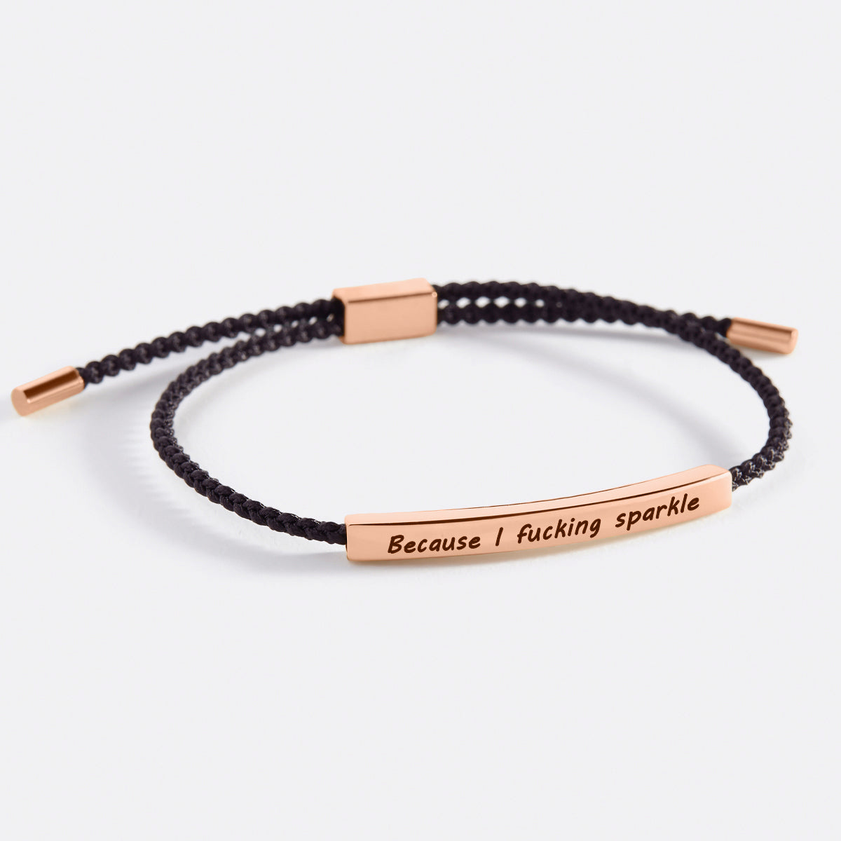 Because I F♥cking Sparkle Inspire Bracelet – Mint & Lily