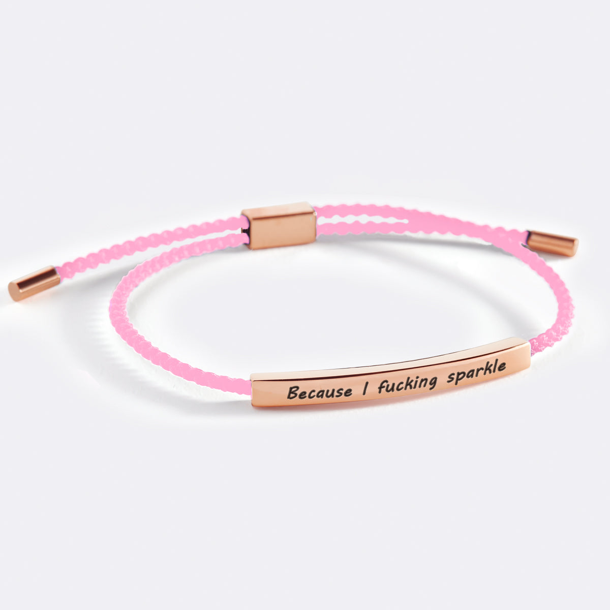 Because I F♥cking Sparkle Inspire Bracelet – Mint & Lily