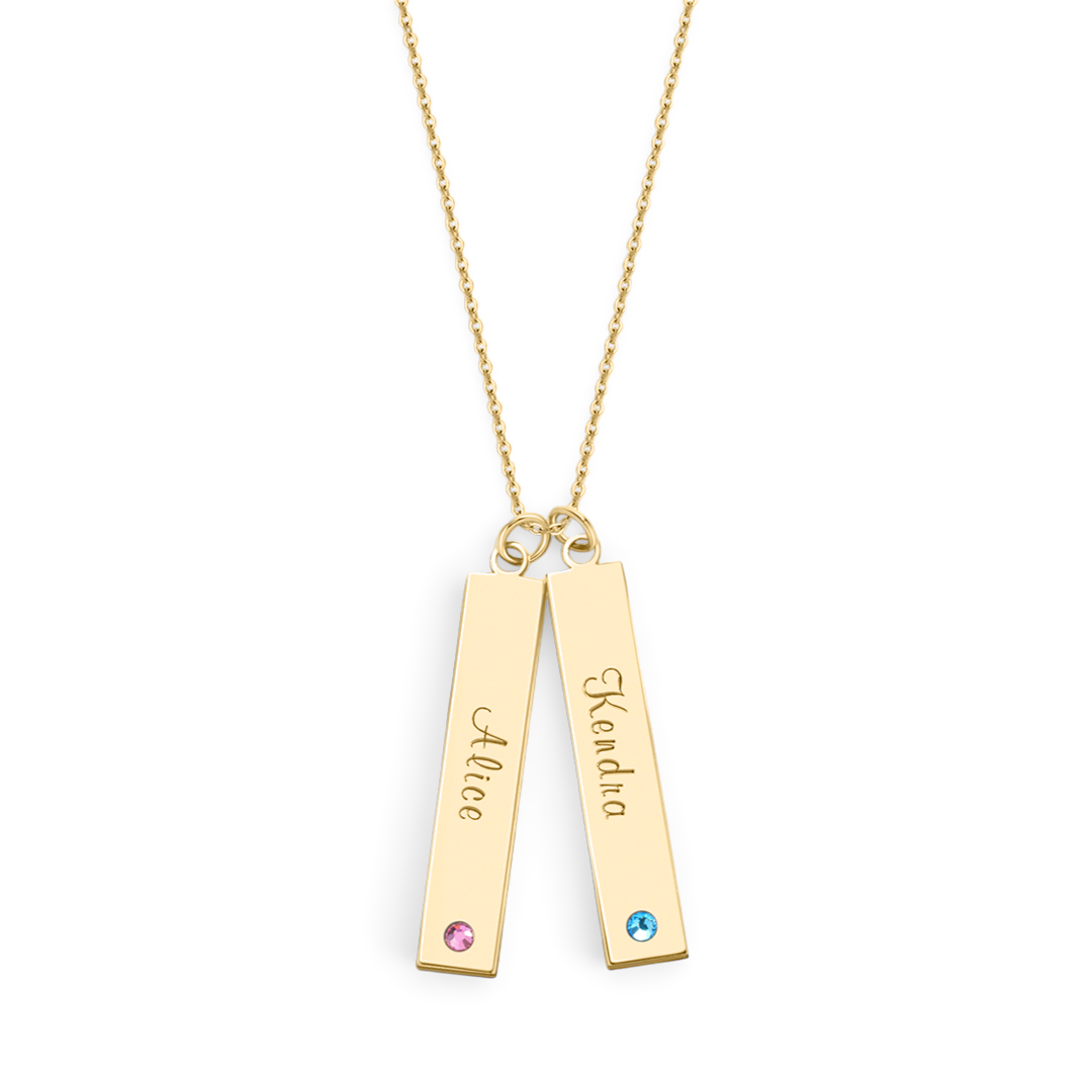 Birthstone Bar Necklace