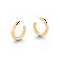Chunky Teardrop Hoop Earrings