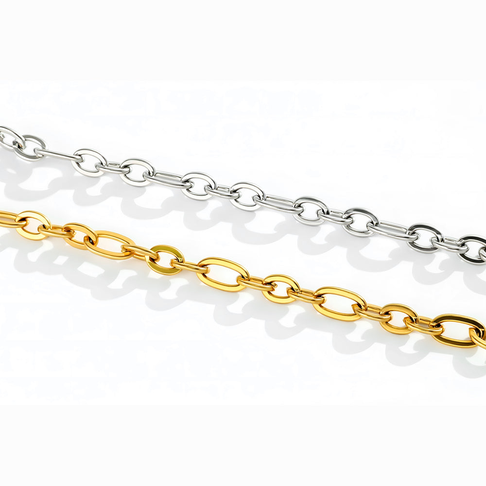 Bold Linked Paperclip Bracelet - Gold