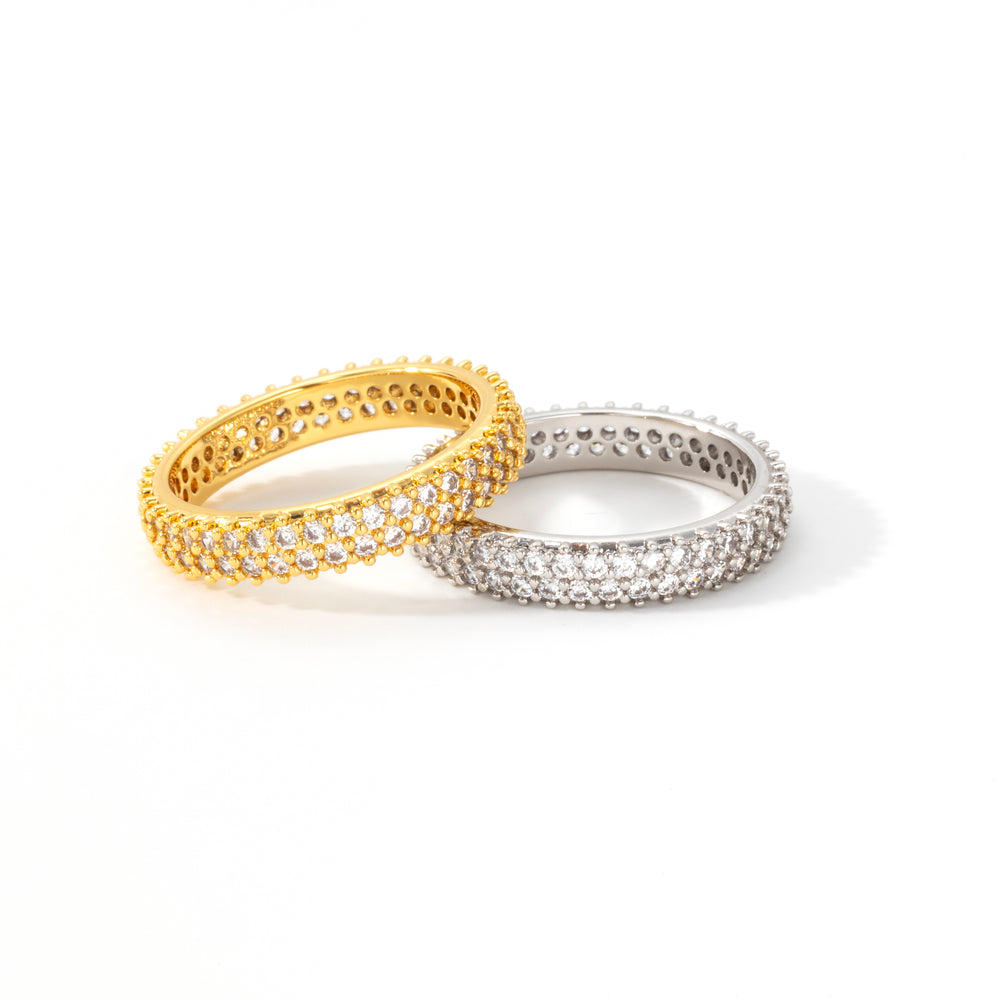 Classic Pave Band - Gold / 7