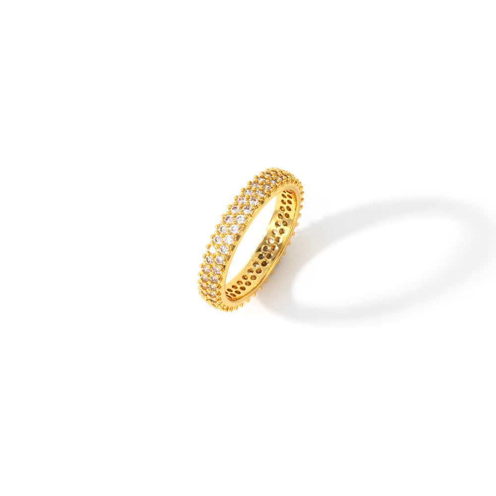 Classic Pave Band - Gold / 7