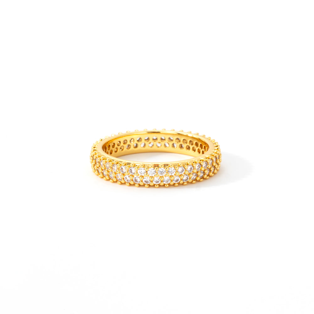 Classic Pave Band - Gold / 7