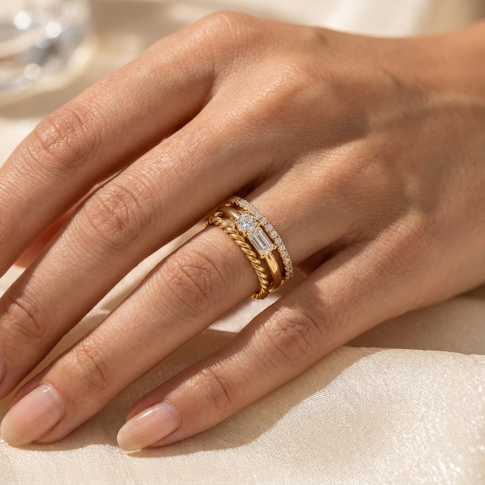 Classic Ring Stack - Gold / 7