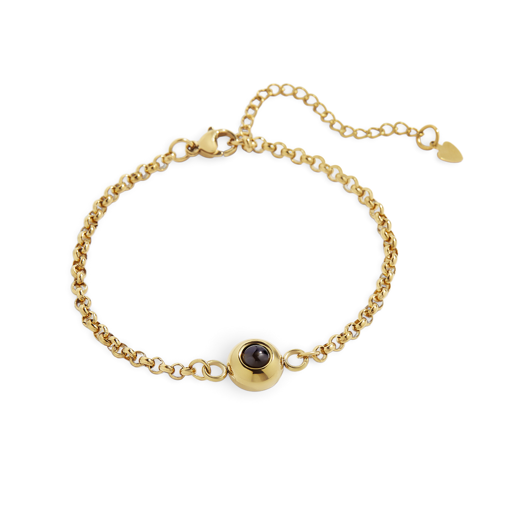 Classic Photo Bracelet - Gold