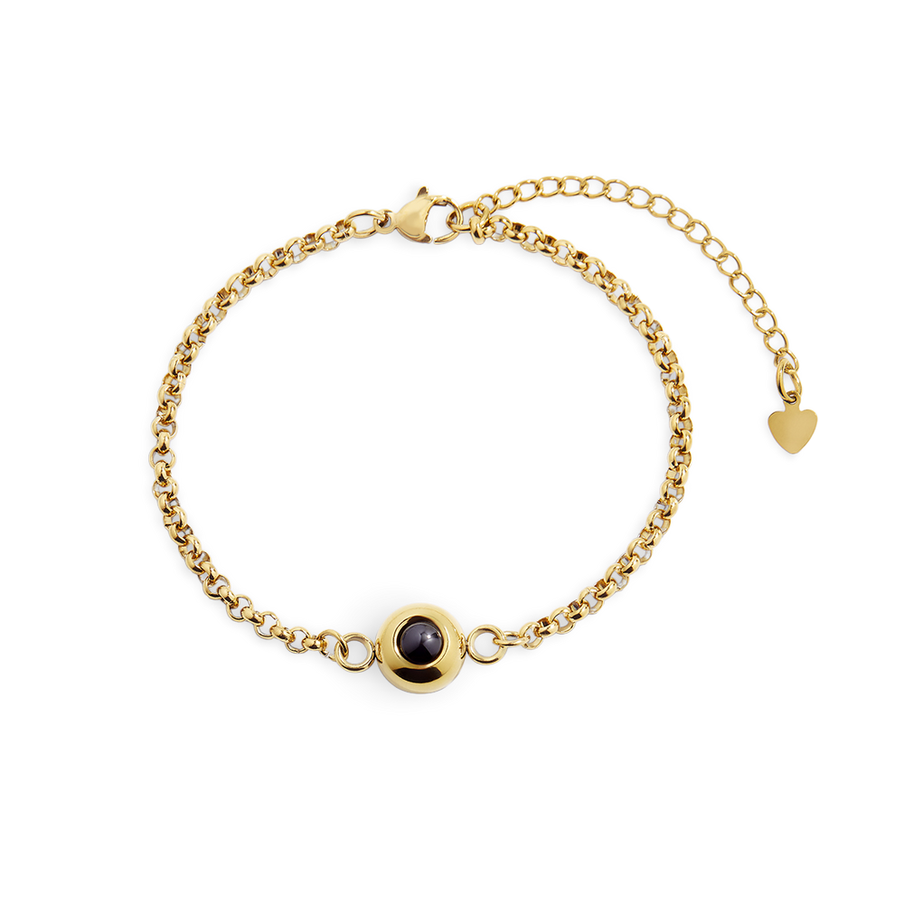 Classic Photo Bracelet - Gold